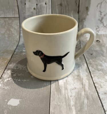 Mug Black Labrador - Cream