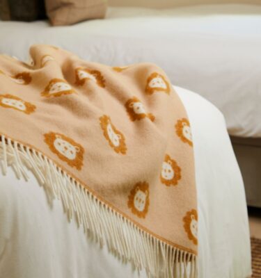 Merino Baby Blanket - Lion