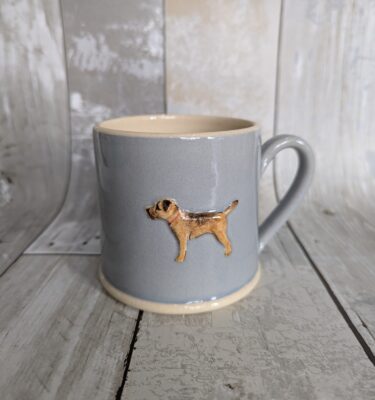 Mug Border Terrier - Blue
