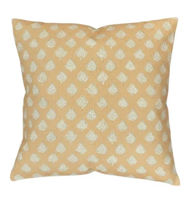 Maple Leaf Turmeric Cushion