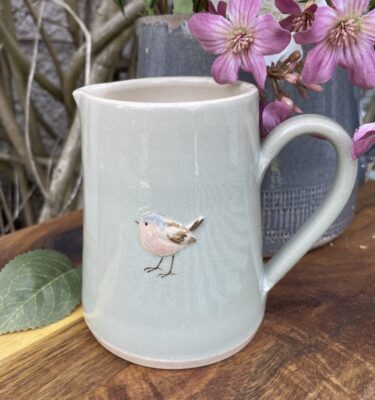 Medium Jug Chaffinch - Eau de Nil