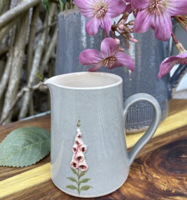 Small Jug Foxglove - Grey
