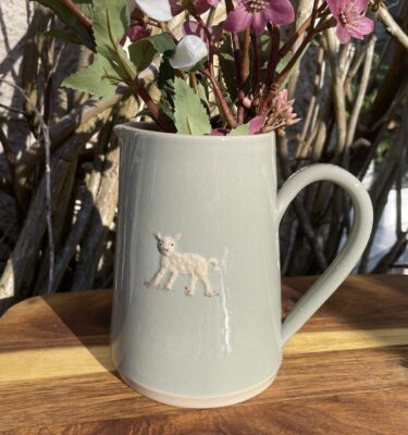 Large Jug Lamb - Eau de Nil
