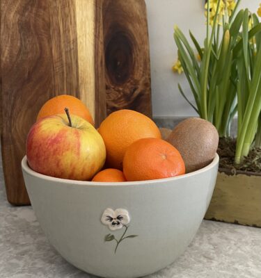 Large Bowl Pansy - Eau de Nil