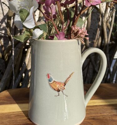 Large Jug Pheasant - Eau de Nil