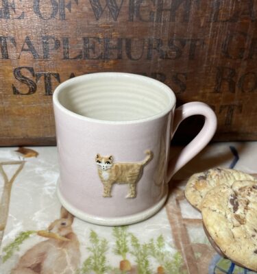 Mug Ginger Cat - Pink