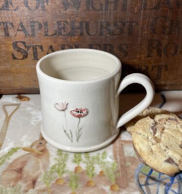 Mug Poppies - Cream